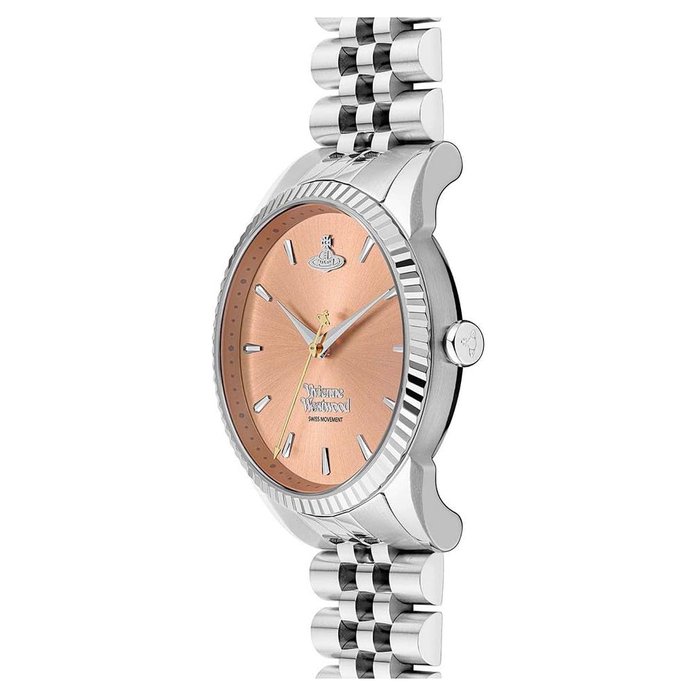 VIVIENNE WESTWOOD SS24 Seymour Watch VV240PHSL Women's Peach Pink Stainless Steel Case, Quartz Design