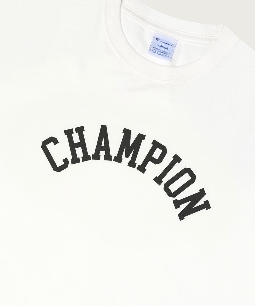 Champion T-shirt con logo ad arco Bianca