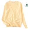Japanese V-Neck Long Sleeve JK Uniform Cardigan - 7-Needle Thickened Sweater for Spring/Autumn
