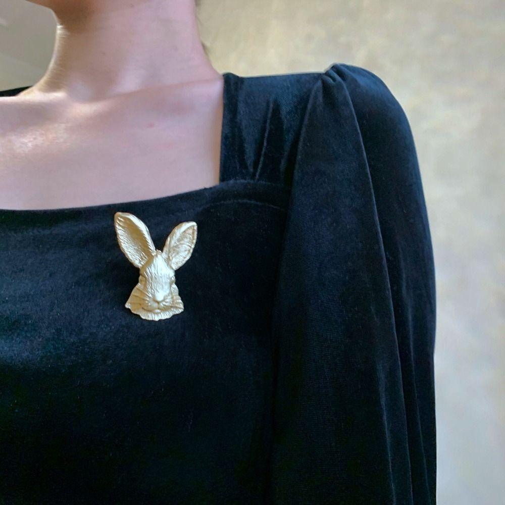 Pins New Year Brooches Chinese Style Brooches Rabbit Brooches Metal Brooches Badges Pin Korean Pin