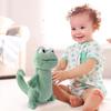 Plush Green Lizard Toy Huggable Stuffed Standing Lizard Plushie Simulation Animal Doll Home Living Room Bedroom Decoration Birthday Gift