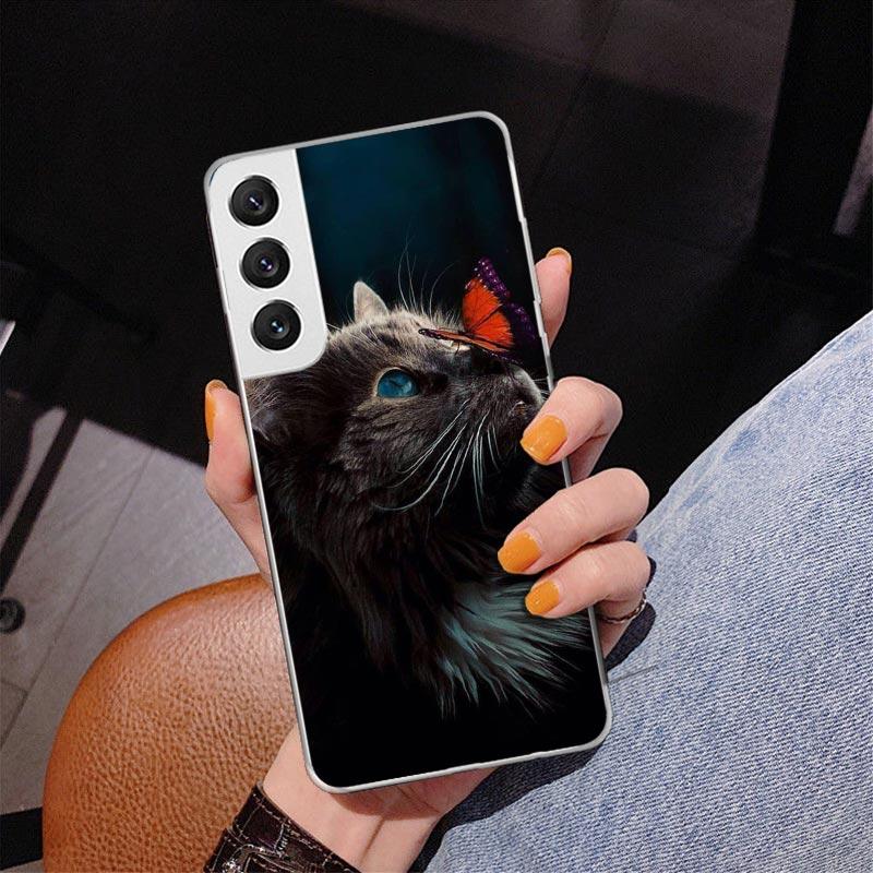 Cool Animal Big Cat Tiger Phone Case For Samsung Galaxy S24 S25 Edge S26 Ultra S23 S22 S21 Plus S20 FE + Personalized Print Cove