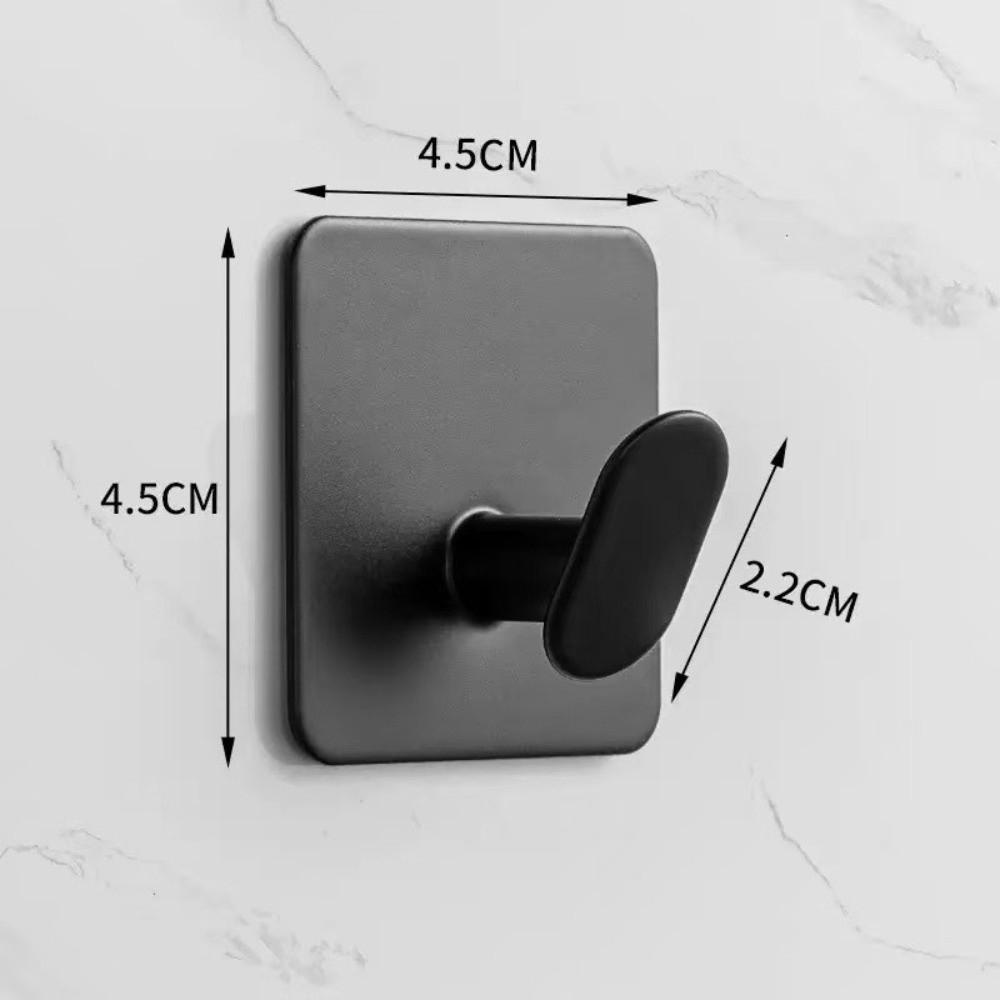 3pcs Stainless Steel Adhesive Hooks Rust Proof Bathroom Clothes Hooks  Organization Accessory