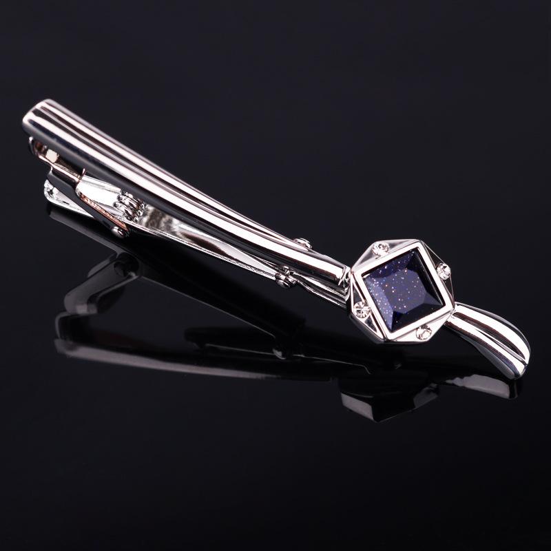 Men'S Gold Silver Tie Clip Business Dress Simple Men'S And Women'S Pins Korean Version Fashion Security Collar Clip