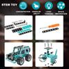 2 pcs Building Sets Stem Assembly Metal 3-D Puzzle Off-Road Model Car Building Kit Construction Set Toys Parent-Child Interaction Toys
