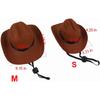 2 Pieces Pet Western Cowboy Costume Set,Adorable Cat and Dog Western Cowboy Hat with Adjustable Elastic Chin Strap and Bandana, for Puppy Kitten