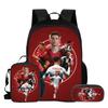 Boys Girls Everyday Backpack Knapsack Football Star Starry Sky Backpack School Tote L-Lamin Yamal Roomy Mochila Rucksack School