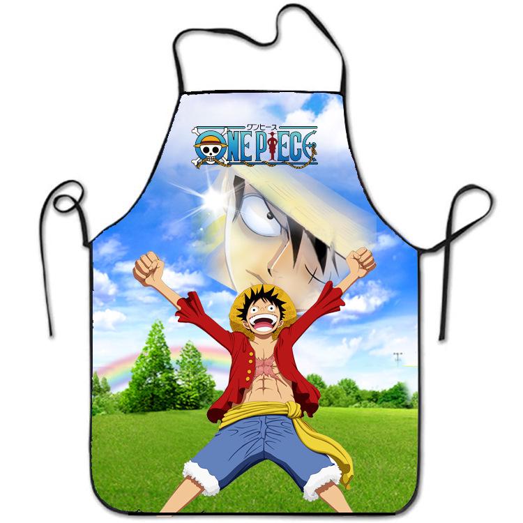 Grembiule da Cartone Animato One Piece Luffy - Stampa Novità Creativa