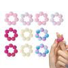 10 Stück Stressabbau Finger Angstringe für Damen Herren Verstellbar Sensorisch Stachelige Perle Entspannung Beruhigend Fidget Finger Massager