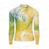 Mens Long Sleeve Rash Guard UV Protection Surf Shirt Swimwear Surfing Diving Beach Water Sports