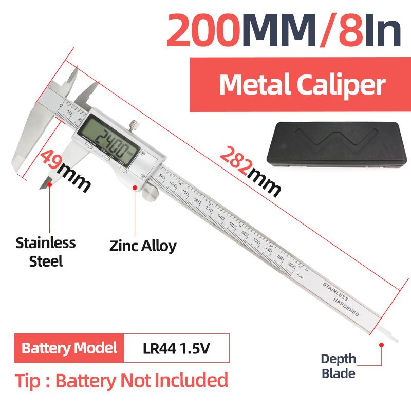 Fraction Metal Caliper Digital Pachymeter Vernier Calipers Measuring Tools Professional And Digital Pachymeter Electronic Ruler