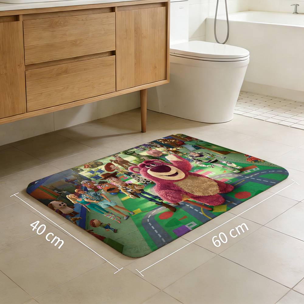 Film T-Toy Cartoon S-Story Floor Mat Rectangle Anti-slip Home Soft Badmat Front Door Indoor Outdoor Mat Welcome Doormat