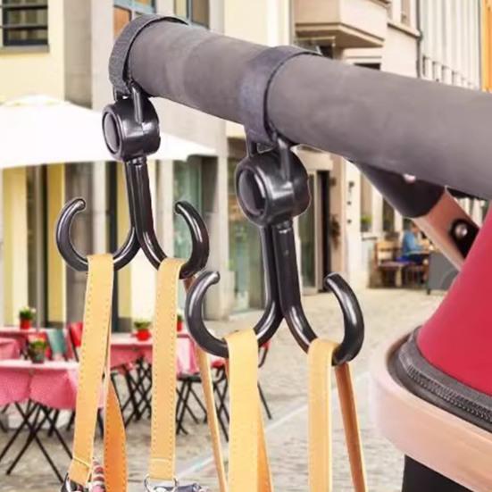 Electric Bike Hook Strong Load-bearing Adjustable Fastener Tape Design Simple Installation Multifunctional Universal Double Hook