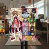 Cardcaptor Sakura splicingPrint Flannel Blanket, High Quality Comfortable for All Seasons, Home Decor, Warmth and Comfort