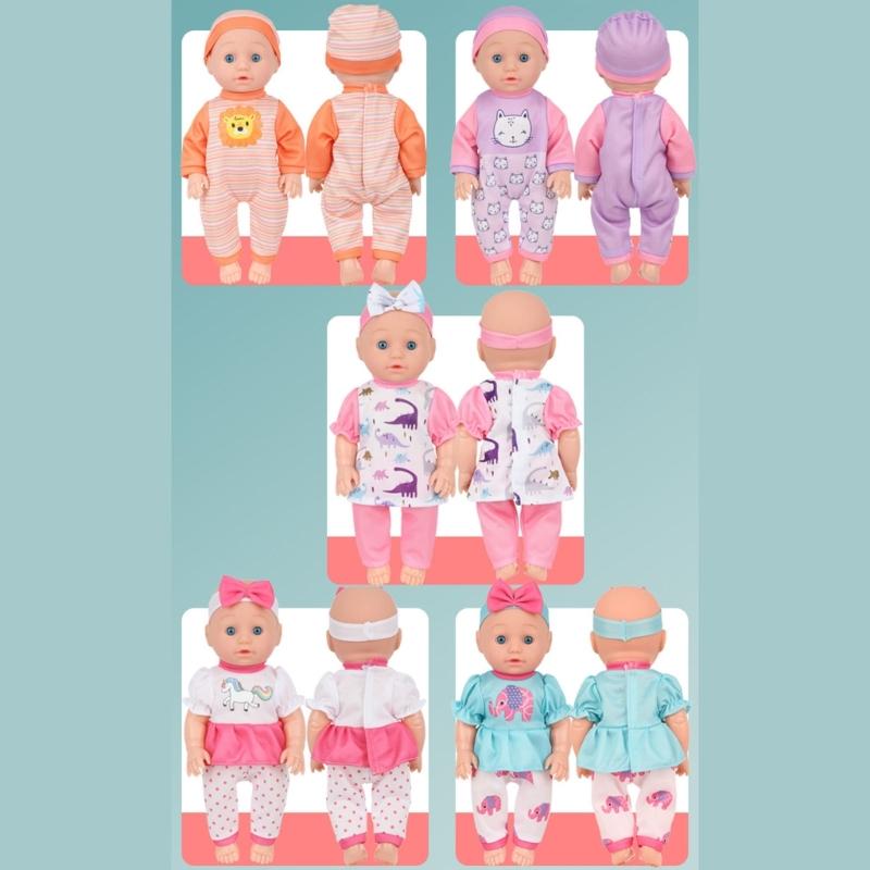 30cm Soft Vinyls Reborns Figurine Toy For Preschool with Life Like Design Imaginative Play Companion Doll for Toddler