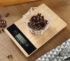 Elektroniczna Waga Kuchenna Płaska Bambusowa Lcd 5Kg