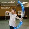 Children's Bow and Arrow Archery Set with Suction Cup Target for Outdoor Play