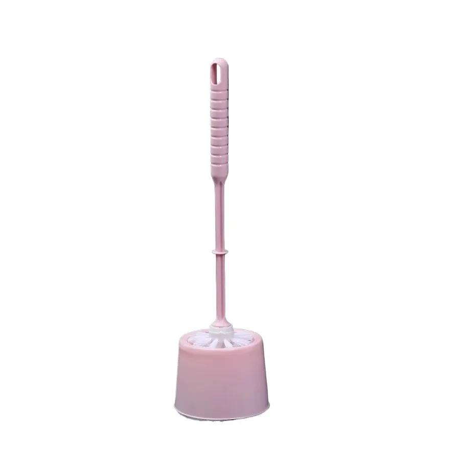 Household Elegant Toilet Brush Set Toilet Cleaning Brush Toilet No Dead Angle Brush Long Handle Soft Hair Toilet Cleaning Brush
