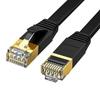 FOSTO Cat7 LAN Cable 3M Ethernet Cable Category 7 Flat Cable High Speed ??STP Nail Break Prevention RJ45 Commercial Outdoor Use for PS4 Xbox Modem Rou