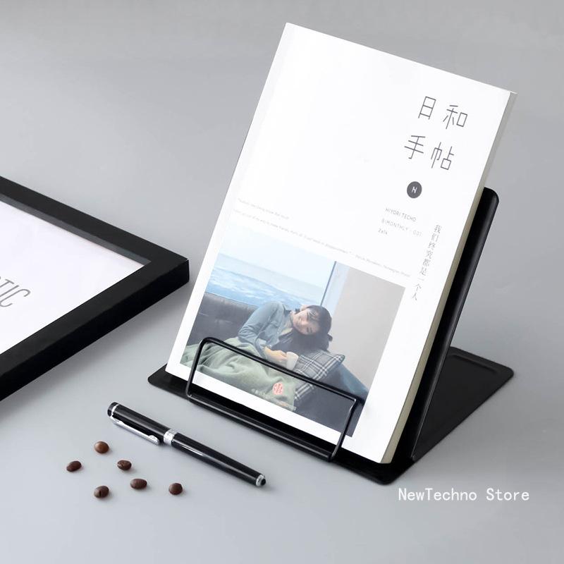 Metal Adjustable Portable Reading Book Holder Support Document Shelf Bookstand Tablet Music Score Recipe Stand