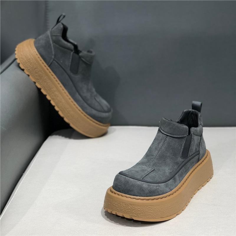 Winter platform derby shoes casual warm round head warm comfortable casual ok