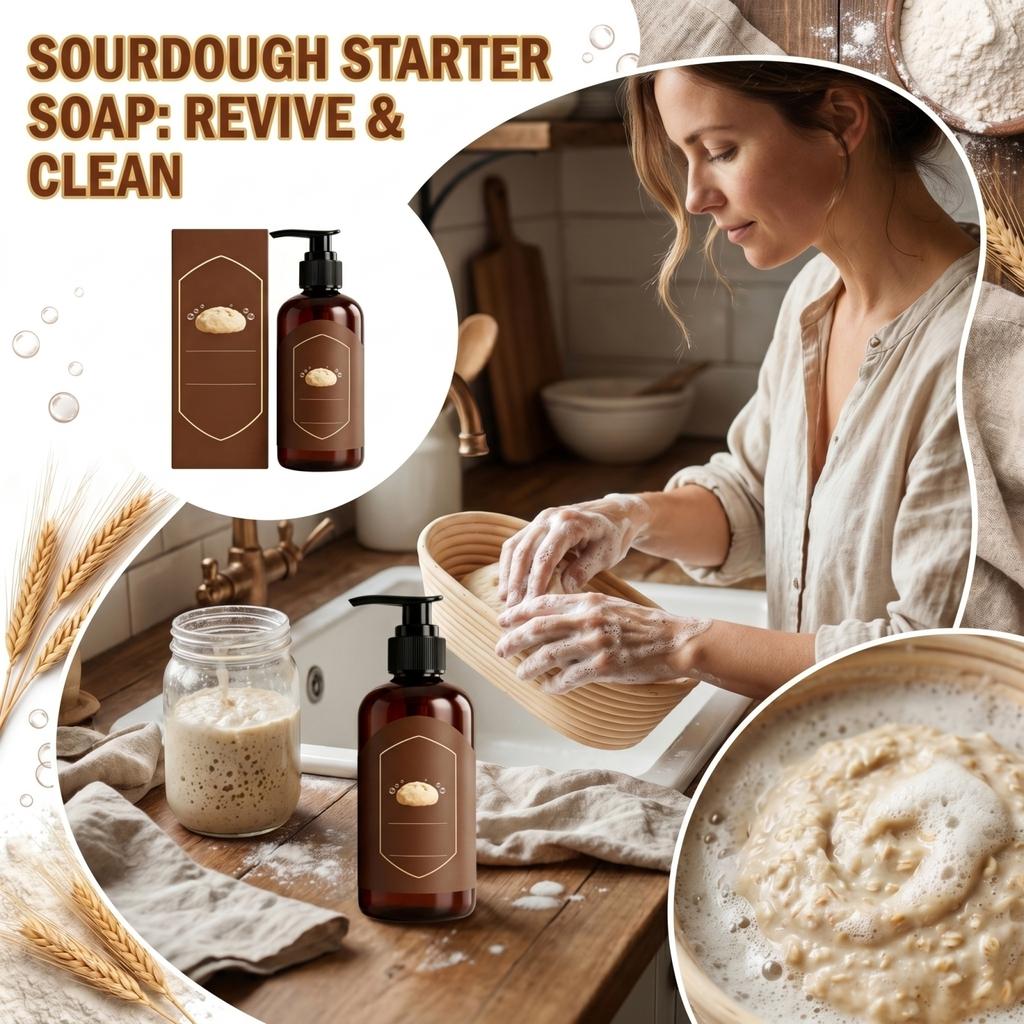 Dough Dissolve Sourdough Cleaner Soap 100ml Pump Bottle Suitable for Cleaning and Maintaining Dough and Baking Tools