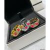 Dieser Klassische Kleine Duftende Wind Rhombus Ring Damen Rose Gold Weißgold Diamantring Partnerring Herren