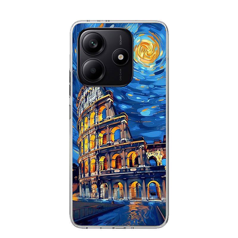 Roman Colosseum Phone Case For Xiaomi Redmi Note 15 14 13 12S 12 Pro Plus 11S 11E 11 11T 10S 10 Art Soft Pattern Cover Redmi Not