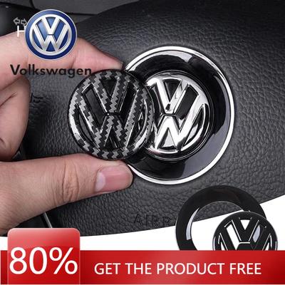 For VOLKSWAGEN VW Car Steering Wheel Emblem Sticker Interior Accessories For Volkswagen GTI Polo Golf Passat Scirocco Beetle Tig