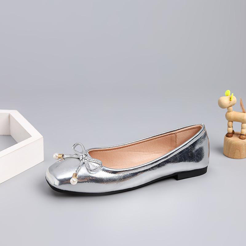 Fashion Bow Knot Women Fashion Single Shoes 2025 New Large Size Soft Sole Comfort Casual Flats Outdoor Non Slip Elegant Mary Jane Shoes