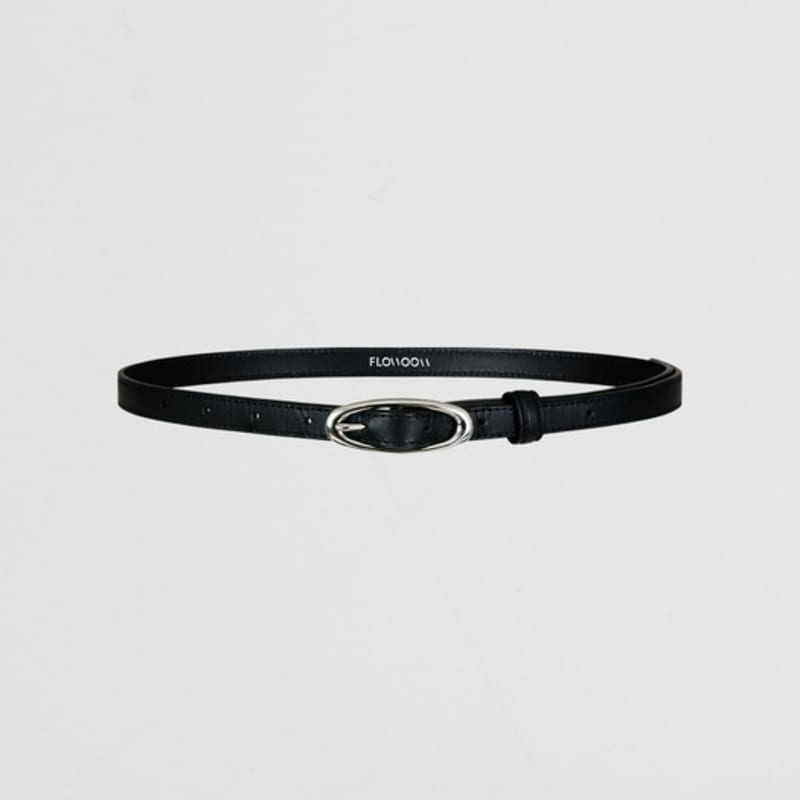 

Ремень с овальной пряжкой FLOWOOM Black