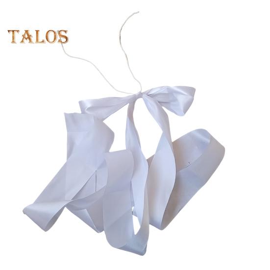 

Свадебные банты из лент с белым тонким бантом и длинными хвостами для церковных стульев, украшение прохода для свадебного приема, свадеб, дней рождения, детских праздников белый