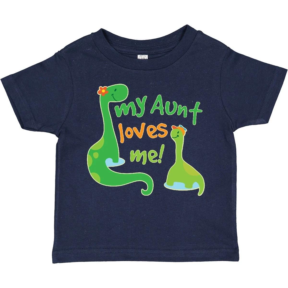 Inktastic My Aunt Loves Me Nephew Toddler T-Shirt From Family Cute Kids Child 110