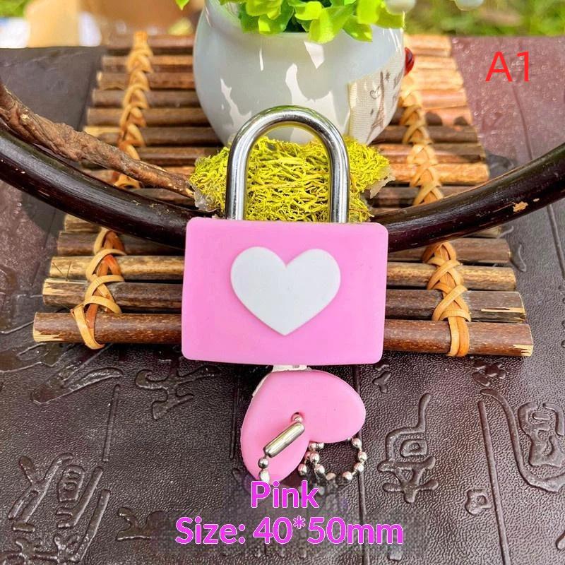 Luggage Lock Portable Anti-theft Colorful Concentric Heart Design Lock for Gym Locker Travel Backpack Baggage