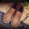 Fashion British Men Shoe Autumn Work Wear Casual Short Boots Round Toe Leather Shoes for Men Plus Size 46 Zapatos De Hombre