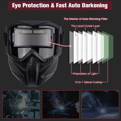 Auto Darkening Welding Helmet Large Viewing Screen TRUE Color Lightweight