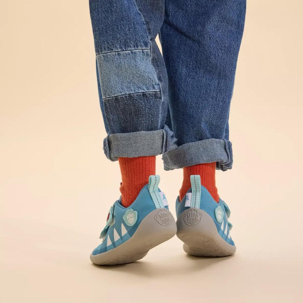 Children's Shoes Affenzahn Half-shoe Cotton Lucky Shark (00391-30211)