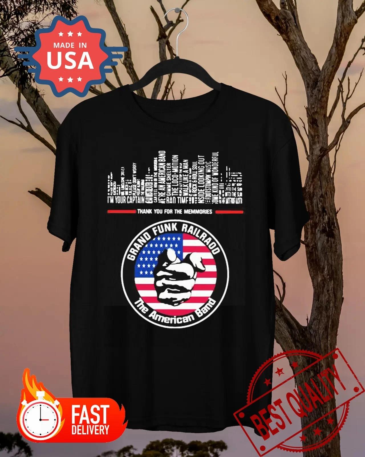 

New Grand Funk Railroad Thank you for the memories Unisex S-5XL Shirt AL447 4XL