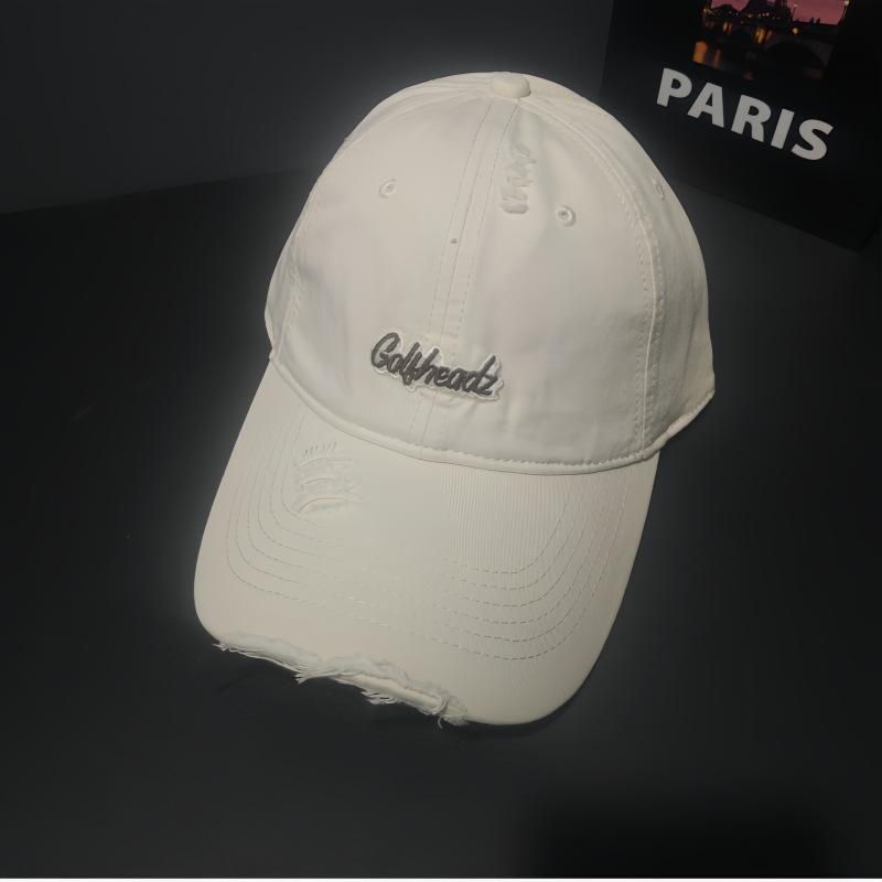 Versatile Face Small Sunshade Baseball Cap Women's Sunscreen Letter Embroidered Cap Men's Outdoor Leisure Hat