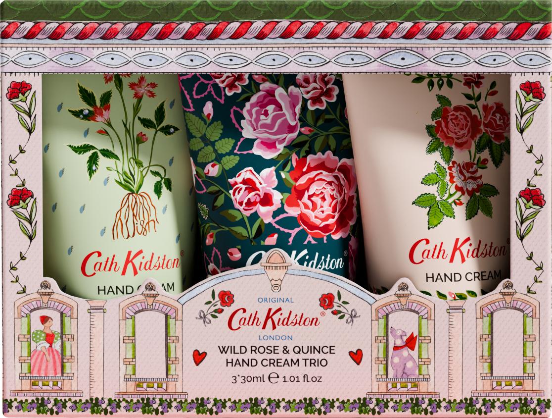 

Веганский крем для рук Cath Kidston, тройной план (30млX3) Выберите 1 из 2 Wildrose & Queens