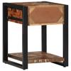 Side Table Multicolored 40 X 40 X 50 Cm Solid Reclaimed Wood