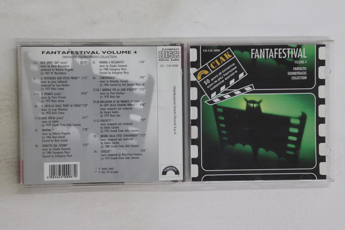 

CD OST Fantafestival Vol. 4 CDCIA5098 CINEVOX 1993 Italy Soundtracks Musicals Used