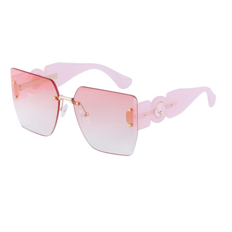 Box Sunglasses Women'S Tide Frameless Trimmed Sunglasses Women'S Sunglasses