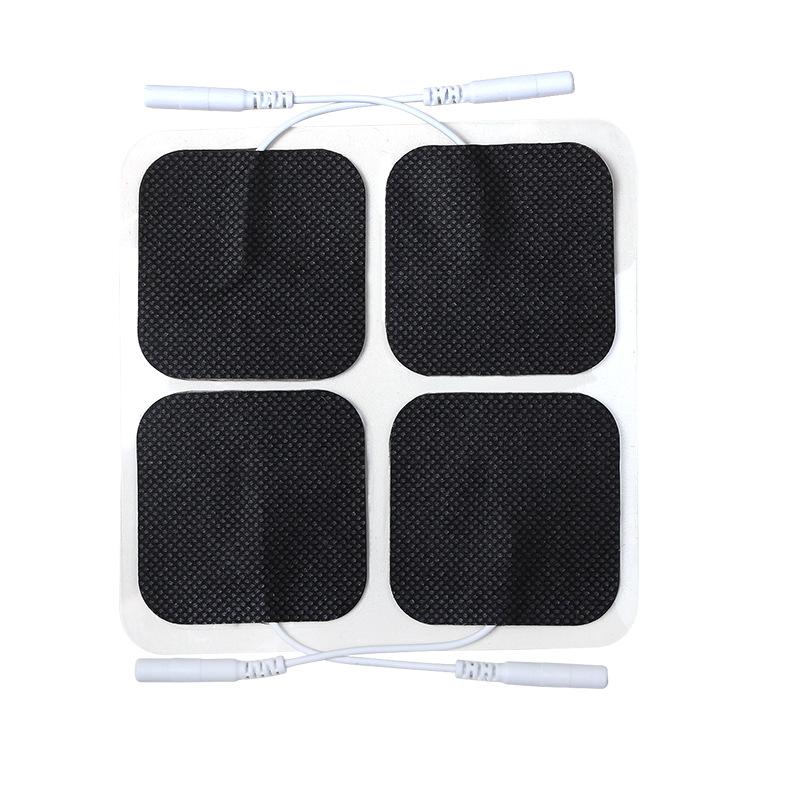 

5x5cm Single Piece Physiotherapy Electrode Patch Self Adhesive Pigtail Electrode Pad Non Woven Fabric High Viscosity Hydrogel