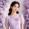 New French Style Elegant And Luxurious Cubic Zirconia Swan Brooches For Women Suit Sweater Fashion Simple Accessories Pins