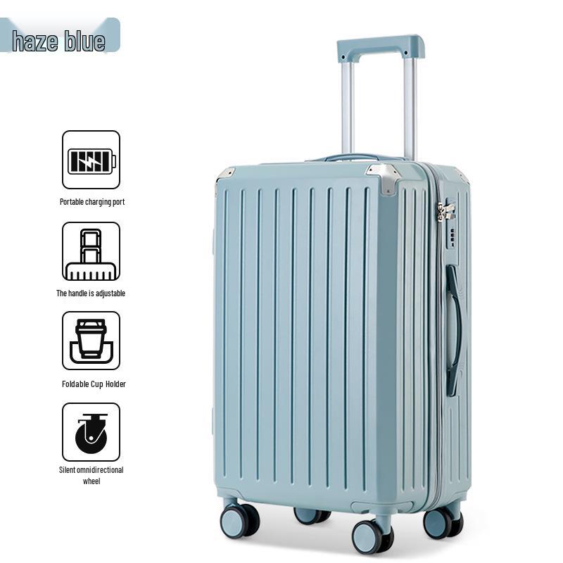 Mother-Daughter Set: Universal Wheel Travel Suitcase with 28-Inch & 20-Inch Trolley Cases, Large Capacity, with Security Code Lock