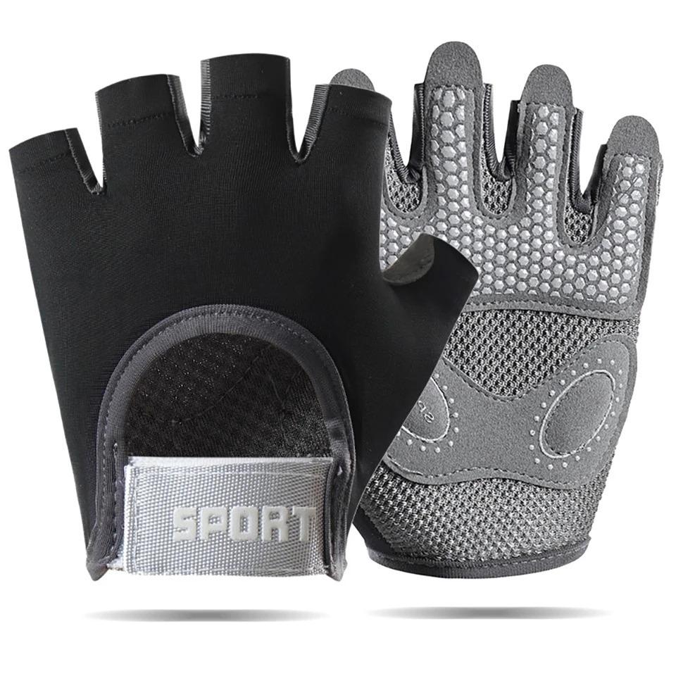 Weightlifting Gloves Fitness Gym Equipment Exercise Gloves Half-finger Yoga Spinning Bike Breathable Anti-slip For Women