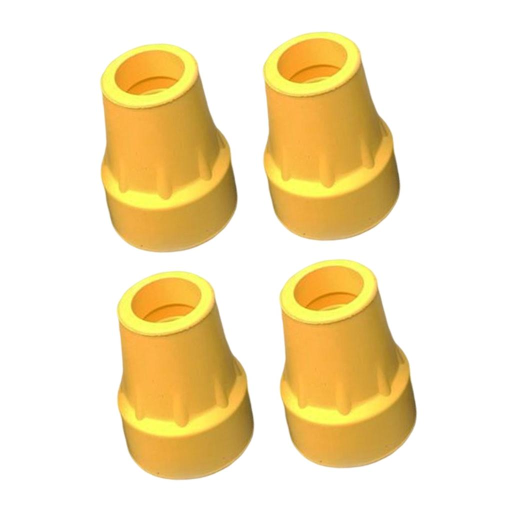 4 Pieces 7/8inch Rubber Cane Tips AntiSlip Base Replacement Professional for Uneven or Loose Ground Wear Resistant Thick