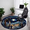 1pc Christmas Scene Chair Carpet for Office, Soft Comfortable Mat For Office, Living Room, Bedroom, Machine Washable Carpet Yy251112035