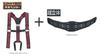 Tajima Safety Belt with Suspenders Limited Red and CRX Set Electrical and Safety At [elimino] M, Line, (YPLMCRX-LRE) [Fall Protection, Work, Heights]